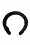 Women's Black Plush Hair Crown |   Soft Texture, Metal Body, Stylish and Gift Option - 3