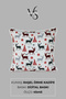 Christmas Themed Deer Patterned Velvet Throw Pillow Cover and Table Runner Set Digital Printing - 5
