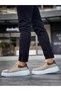 Mhd-099 Men's Lace-Up High Sole Suede Sneaker Shoes Sbt - Beige - 6