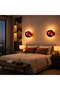 Dekor,Fungal Metal Single Wall Sconce,Diameter 16Cm,Glossy Burgundy Ambiance Lighting Fungal-13361-J - 3