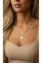 316L Steel Necklace Tarnish-Free Antiallergic with Double Heart Figure (2 Years Importer Warranty)