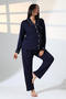 Navy Blue Maternity Pajama Set - 5