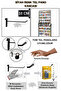 100 Pieces 10 cm Deluxe Black Wire Board Hook with Protective Rubber - Extra Strong - Shelf Hanger-Shelf Hook
