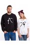 Valentine's Day Special Couple Sweatshirt Combination – Men's Black Women's White Love-Themed Unisex Valentines - 5