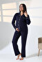 Navy Blue Maternity Pajama Set - 2