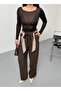 Women's Boat Neck Ultra Light Transparent Blouse - 5