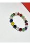 Mixed Natural Stone Bracelet – Stylish Design with Steel Detailing Handmade Natural Stone Bracelet - 3