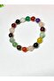 Mixed Natural Stone Bracelet – Handmade Stylish Design with Steel Detailing - 4