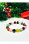 Mixed Natural Stone Bracelet – Handmade Stylish Design with Steel Detailing