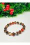 Red Agate Natural Stone Bracelet – 8 mm – Unisex – Power & Energy Stone – Elastic - 4