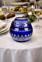 Handcrafted Cut Crystal Grape Pattern Large Lid Napkin Holder Candle Holder - 3