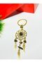 Dream Catcher with Tiger's Eye Stone Natural Stone Keychain – Protection from Negative Energies – Bag & Wallet Ornament