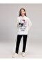 Lcw Kids White Hooded Hello Kitty Printed Girls' Sweatshirt - 2