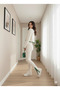 Slit Striped Crop-Pants Knitwear Set - 5