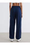 Create Your Style with Uzg Store Navy Blue Elastic Waist Modal Blend Women's Sports Sweatpants - 4