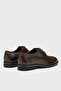 Men's brown genuine leather classic lace-up shoes - baron - 2