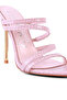 Women Croc Strappy High Heel Sandals in Pink - 4