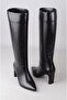 Seç 1717 Genuine Leather Heel-Style Women's Boots (Heel Height: 8 cm) Black - 2