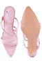 Women Croc Strappy High Heel Sandals in Pink - 5