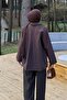 Bow Detailed Trench Coat Bitter Brown - 4