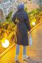 Shoulder Piping, Sleeve Epaulettes, Embroidered Coat, Anthracite - 4