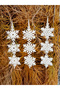 9 Pieces Snowflake Christmas Tree Ornament Set - Interlocking Stylish Design - 3D Printing Christmas Ornaments - 2