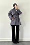 Trench Coat with Shoulder Epaulettes Stone Gray