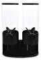 Modern Double Cereal Dispenser with Portion Control Knobs - 3