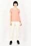 Women Fitted Short Sleeve Running T-Shirt, Coral - 3