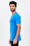 Men Sportswear Fit Short Sleeve Training T-Shirt, Blue - 2