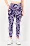 Women Sportswear Fit Training Pull On Ankle Leggings, Multicolor