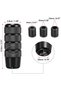 Universal 9.5cm Jdm Metal Sport Gear Shift Knob with Bracket Aluminum Auto-Manual Gear Shifter Black - 2
