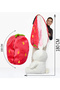 180 cm Cute Strawberry Design Rabbit Plush Toy – Soft Textured Decorative Toy - 7
