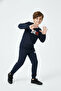 3 Thread Thick Sh Fleece-Lined Crew Neck Bro Basketball Print Detailed Boys' Tracksuit Set - 4