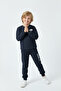 3 Thread Thick Sh Fleece-Lined Crew Neck Game Pulse Print Detailed Boys' Tracksuit Set - 4