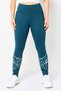 Women Sportswear Fit Training Leggings, Teal Green