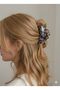Leopard Zebra and Marble Pattern Large Hair Clip Set for Women 8 cm Durable Clip - 2