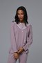 Women's Powder Winter Stylish Special Design Maternity Pajamas Set 3-Piece Set - 5