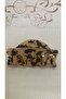 Leopard Zebra and Marble Pattern Large Hair Clip Set for Women 8 cm Durable Clip - 5