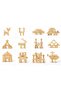 Large Wooden Building Blocks 64 Pieces – Premium Natural Educational Logic Game (3+ Years) - 4
