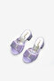 Lilac Glitter Girls' Heeled Slippers