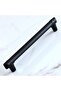 Furniture Drawer Kitchen Cabinet Cupboard Handles Cover Handle Knob Black Metal Handle 128 mm 12.8 cm - 2