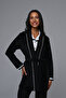 Women's Black Special Design Buttoned Front Stylish Maternity Pajama Set 3-Piece Set - 2