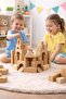 Large Wooden Building Blocks 64 Pieces – Premium Natural Educational Logic Game (3+ Years)