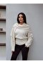 Knitted sweater with shawl detail - 4