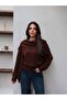 Knitted sweater with shawl detail