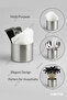 6-Piece 304 Quality Stainless Steel |   Multi-Purpose Jar |   Napkin Holder |   Cutlery Set |   Decorative Vase - 3