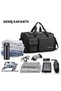 . Unisex Large Travel Fitness Hand and Sports Bag with Shoe Compartment, Strap and Functional Pockets - 4