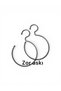 Metal Shawl Hanger Black Oval (5 Pieces) - 2