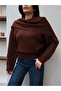 Knitted sweater with shawl detail - 3
